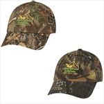 AH1064 Hunters Hideaway Camouflage Cap With Embroidered Custom Imprint